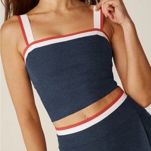 Beyond Yoga Spacedye Sea You There Cropped Tank - Nocturnal Navy / S
